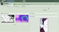 Desktop Screenshot of electronoid.deviantart.com