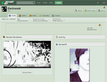 Tablet Screenshot of electronoid.deviantart.com