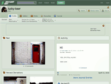 Tablet Screenshot of lucky-loser.deviantart.com
