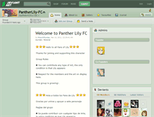 Tablet Screenshot of pantherlily-fc.deviantart.com