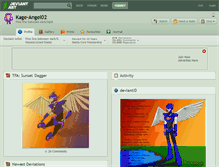 Tablet Screenshot of kage-angel02.deviantart.com