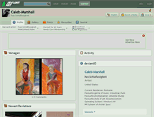 Tablet Screenshot of caleb-marshall.deviantart.com