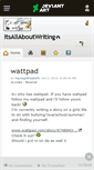 Mobile Screenshot of itsallaboutwriting.deviantart.com