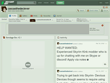 Tablet Screenshot of caocaothedeciever.deviantart.com