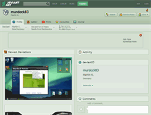 Tablet Screenshot of murdock83.deviantart.com
