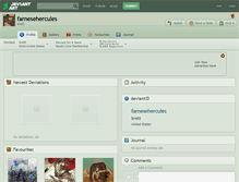 Tablet Screenshot of farnesehercules.deviantart.com