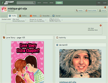 Tablet Screenshot of mistique-girl-olja.deviantart.com