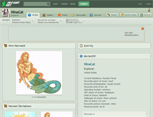 Tablet Screenshot of ninacat.deviantart.com