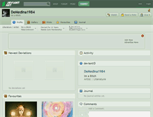 Tablet Screenshot of demedina1984.deviantart.com