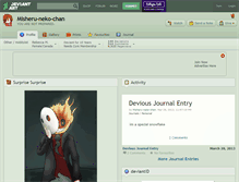 Tablet Screenshot of misheru-neko-chan.deviantart.com