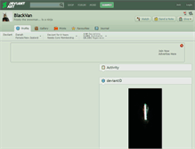 Tablet Screenshot of blackvan.deviantart.com