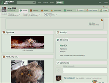 Tablet Screenshot of marikm.deviantart.com