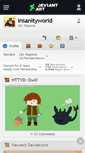 Mobile Screenshot of insanityworld.deviantart.com