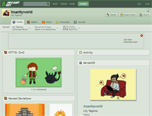 Tablet Screenshot of insanityworld.deviantart.com