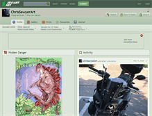 Tablet Screenshot of chrissawyerart.deviantart.com