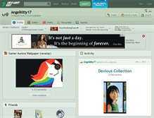 Tablet Screenshot of angelkitty17.deviantart.com