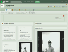 Tablet Screenshot of lazyagnostic.deviantart.com