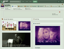 Tablet Screenshot of kaniejka.deviantart.com