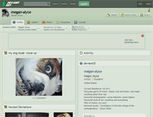 Tablet Screenshot of megan-alyce.deviantart.com