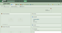 Desktop Screenshot of metal-maiden.deviantart.com