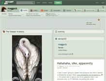 Tablet Screenshot of maggock.deviantart.com