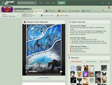 Tablet Screenshot of caninecomics.deviantart.com