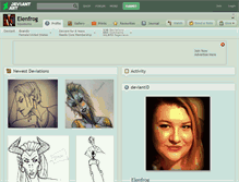 Tablet Screenshot of elenfrog.deviantart.com