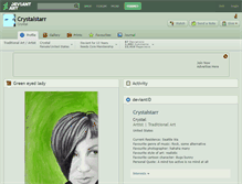 Tablet Screenshot of crystalstarr.deviantart.com