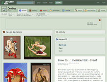 Tablet Screenshot of devi-es.deviantart.com