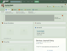 Tablet Screenshot of huntersitplz.deviantart.com
