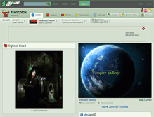 Tablet Screenshot of frenchfox.deviantart.com
