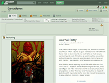 Tablet Screenshot of corvusraven.deviantart.com