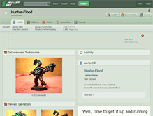 Tablet Screenshot of hunter-flood.deviantart.com