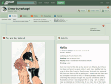 Tablet Screenshot of chrno-inuyashasgrl.deviantart.com