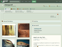 Tablet Screenshot of chelssayswtf.deviantart.com