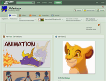 Tablet Screenshot of lifefantasyx.deviantart.com