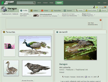 Tablet Screenshot of naragon.deviantart.com