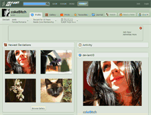 Tablet Screenshot of cokebitch.deviantart.com