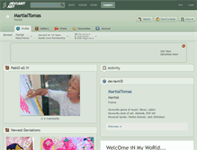 Tablet Screenshot of martialtomas.deviantart.com