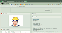 Desktop Screenshot of demonfox44.deviantart.com