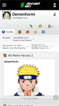 Mobile Screenshot of demonfox44.deviantart.com
