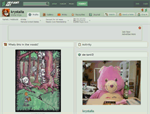 Tablet Screenshot of krystalia.deviantart.com