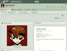 Tablet Screenshot of damn-rewind.deviantart.com