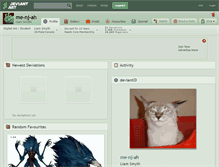 Tablet Screenshot of me-nj-ah.deviantart.com