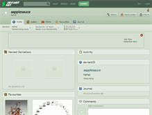 Tablet Screenshot of aapplesauce.deviantart.com