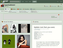 Tablet Screenshot of hyperbubbles64.deviantart.com