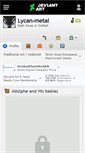 Mobile Screenshot of lycan-metal.deviantart.com