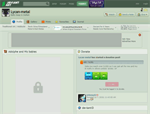 Tablet Screenshot of lycan-metal.deviantart.com