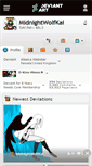 Mobile Screenshot of midnightwolfkai.deviantart.com