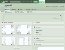 Tablet Screenshot of mrburns05.deviantart.com